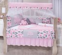 Ver imagem 6 de kit Berço Rosa bebê Completo Menina 13 Peças