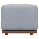 Ver imagem 5 de Kit 2 Puffs Decorativos para Sala Dalilla Persa Cinza Bouclé