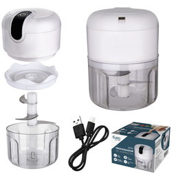 Mini Processador Elétrico de Alimentos e Alho Triturador Euro - 6