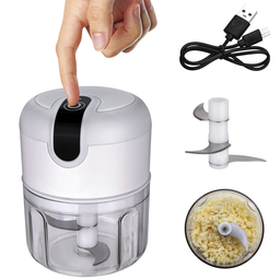 Mini Processador Elétrico de Alimentos e Alho Triturador Euro - 4