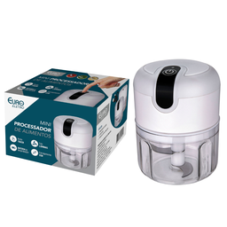 Mini Processador Elétrico de Alimentos e Alho Triturador Euro - 5