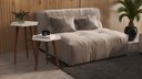 Ver imagem 1 de Conjunto 2 Mesas Sala Retrô Pés Palito, Lateral e Apoio Florença Cor Off White - Comprar Moveis em C