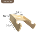 Ver imagem 5 de Suporte Bike de Parede Horizontal Madeira Resistente a Água