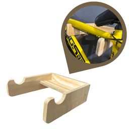 Suporte Bike de Parede Horizontal Madeira Resistente a Água - 2