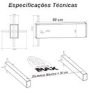 Ver imagem 2 de Suporte Pia Chumbar Bancada Aparador Mesa 60 Cm Preto
