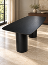 Ver imagem 5 de Mesa de Jantar Retangular 200x120cm Duo Cone - Ébano