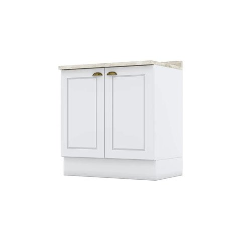 Balcão Modulado 80cm com Tampo 2 Portas Emily Henn