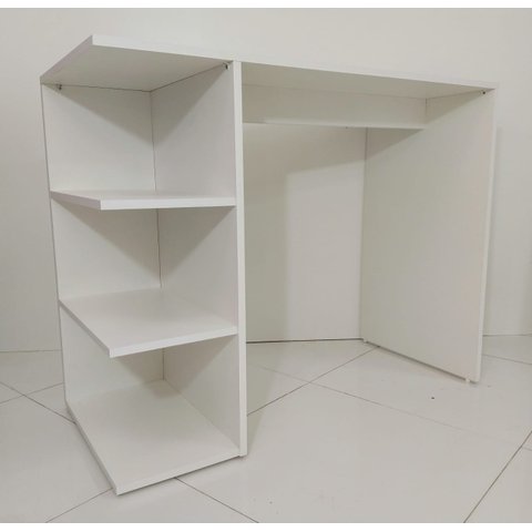 Mesa de Estudos com Prateleira na Lateraç