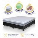 Ver imagem 4 de Conjunto Box Preto Durban Cinza Espuma D28 King 193x203x57 - King House