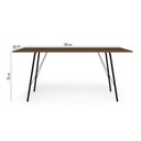 Ver imagem 2 de Mesa Sala de Jantar Paraty Preto 140x80cm Tampo Amêndoa - Cor: Preto