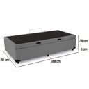 Ver imagem 5 de Cama Box Baú Solteiro Sintético Sereneprime Cinza 88x188x44