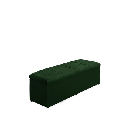 Calçadeira Baú Raissa 120 cm Suede Verde