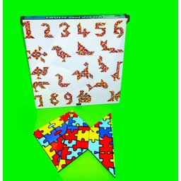 Tangram Jogo Colorido Cognitivo para Autistas Coleção TEA e Amor - 4