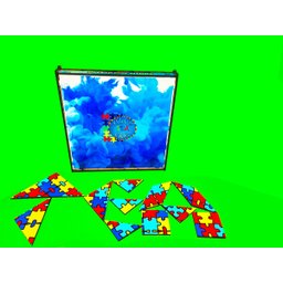 Tangram Jogo Colorido Cognitivo para Autistas Coleção TEA e Amor - 5