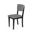 Ver imagem 5 de Mesa de Jantar Redonda Gabi Preta com 4 Cadeiras Estofadas Ella Preto/cinza Escuro