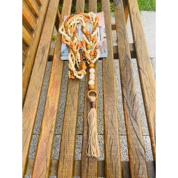 Colar Decorativo Mesa Grande 1,07cm Elen Laranja - 3