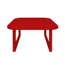 Ver imagem 4 de Mesa De Centro Lateral De Apoio Para Sala Estar Square Vermelho Laca