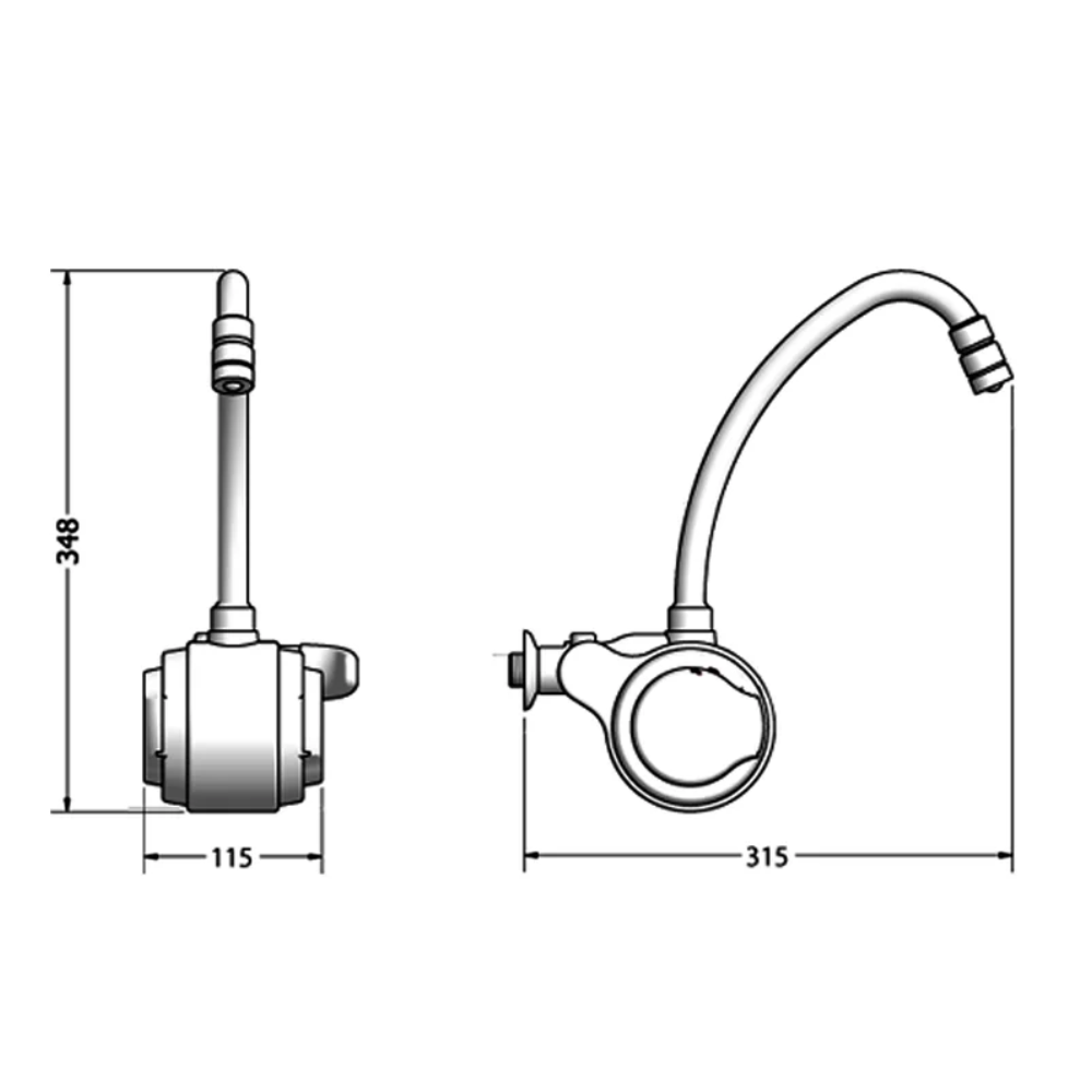 Torneira Elétrica Versátil Lorenzetti 220v 5500w - Branco - 4