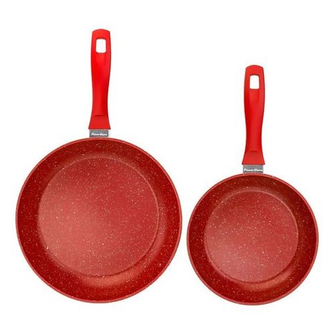 Flavor Stone Samurai Flavorstone 2 Pan Set, Frigideira, Cor Vermelho