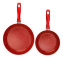 Ver imagem 1 de Flavor Stone Samurai Flavorstone 2 Pan Set, Frigideira, Cor Vermelho