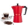 CAFETEIRA ALUMINIO ITALIANA CAFÉ EXPRESSO BULE PREMIUM 12 XICARAS MANUAL MOKA VERMELHO - 1