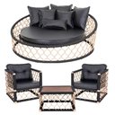Ver imagem 1 de 1 Chaise Almofadas 2 Poltronas Mesa Corda Náutica