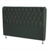 Cabeceira de Cama Box Londres King 195cm Suede Botão de Strass Grafite - 2