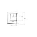 Ver imagem 2 de Prateleira Suspensa Decorativa com Varão e Três Suportes:branco