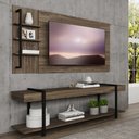 Ver imagem 1 de Rack Painel Tv 50 Polegadas Ohio Carraro Legno com Preto