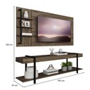 Ver imagem 7 de Rack Painel Tv 50 Polegadas Ohio Carraro Legno com Preto