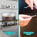 Ver imagem 5 de Rack Painel Tv 50 Polegadas Ohio Carraro Legno com Preto