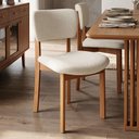 Ver imagem 3 de Cadeira para Sala de Jantar Cozinha Living Estofada Dara L02 Linho Champagne - Lyam Decor