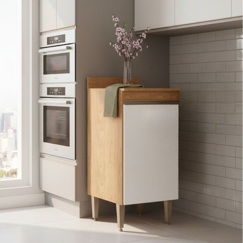 Balcão de Cozinha Essenza 1 Porta 40 Cm Móvel na Caixa
