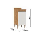 Ver imagem 2 de Balcão de Cozinha Essenza 1 Porta 40 Cm Móvel na Caixa