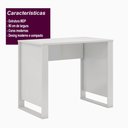 Ver imagem 5 de Escrivaninha 90cm Office Bélgica - Branco