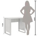 Ver imagem 3 de Escrivaninha 90cm Office Bélgica - Branco