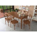 Ver imagem 3 de Mesa Colors em Madeira Maciça 6 Lugares - 160 X 80cm Amêndoa