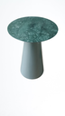 Ver imagem 2 de Mesa Cone Lateral de 51 cm, Tampo em Mármore Verde Guatemala