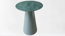 Ver imagem 4 de Mesa Cone Lateral de 51 cm, Tampo em Mármore Verde Guatemala