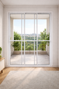 Ver imagem 2 de Porta Balcão 3 Folhas Vidro Alumínio Branco 210x180 Linha 25