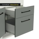 Ver imagem 6 de Balcão de Pia Cozinha 150 Cm 2 Portas e 2 Gavetas (com Tampo) Branco/cinza Agata Madesa
