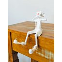 Ver imagem 2 de Escultura Palhaço. Palhaça. Decoração Artesanal. Feita À Mão