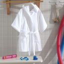 Ver imagem 2 de Roupão Infantil Döhler Velour Branco Branco - G