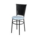 Ver imagem 2 de 6 Cadeiras para Mesa Preta Hawai Preto Assento Floral:floral Gelo