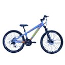 Ver imagem 1 de Bicicleta Vikingx Aro 26 Câmbios Importados 21v Aero Azul Laranja