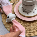 Ver imagem 3 de Porta Guardanapo de Porcelana Coração Preto - Casa Toco