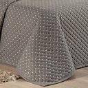 Ver imagem 4 de Kit Cobre Leito Colcha Vênus Casal Dupla Face Micropercal 200 Fios Liso 3 Peças - Cáqui Camafeu Casa