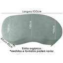 Ver imagem 4 de Puff Recamier Orgânico Maitê 1mt Quarto Loja Bouclê Verde Menta