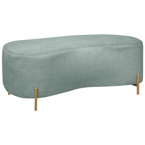 Puff Recamier Orgânico Maitê 1mt Quarto Loja Bouclê Verde Menta