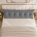Ver imagem 2 de Almofada Encosto Triangular Cama Leitura Cabeceira Suede